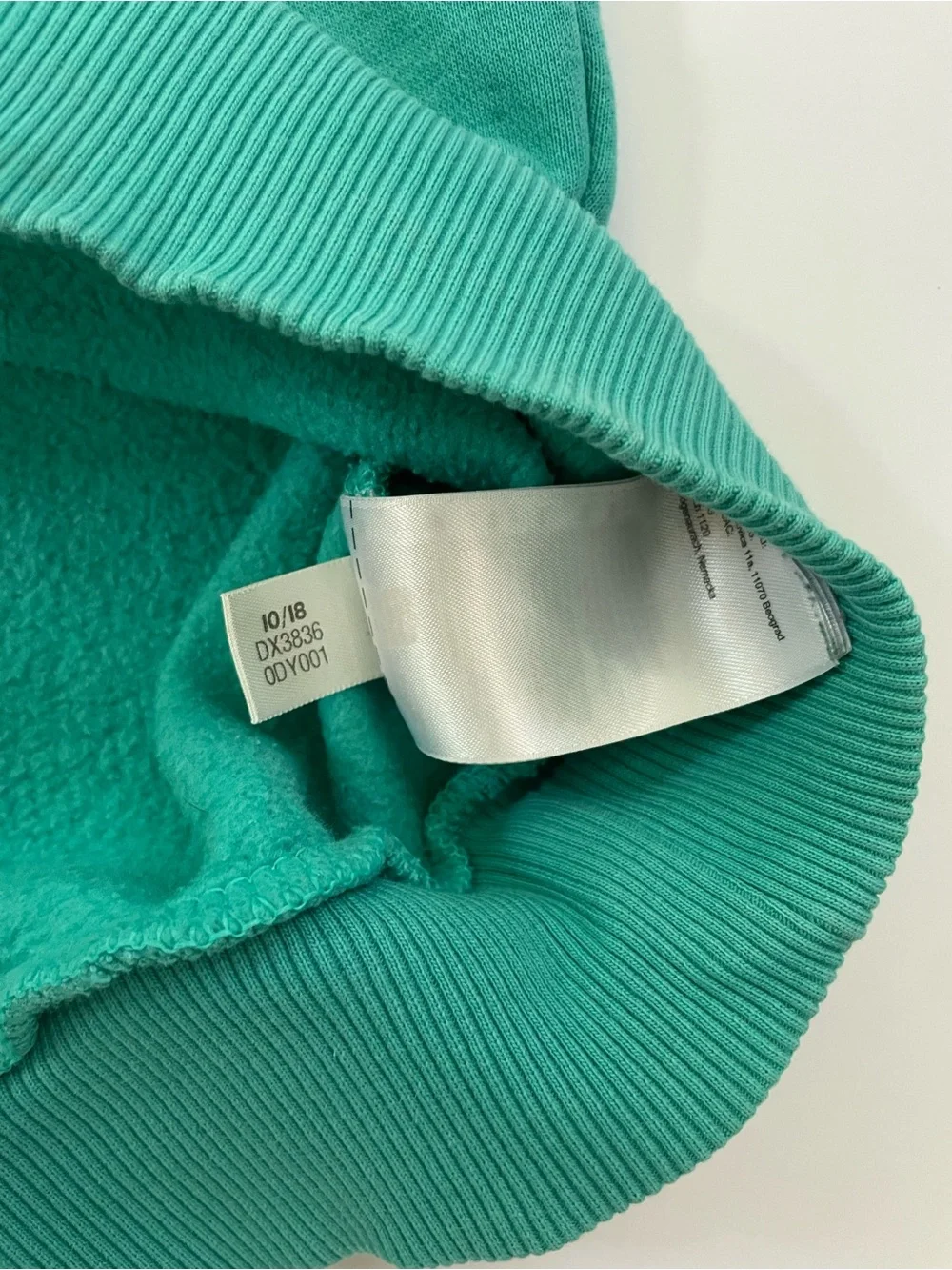 Vintage 90s Reebok Spell Out Crewneck Sweatshirt Green Big Logo Size Small